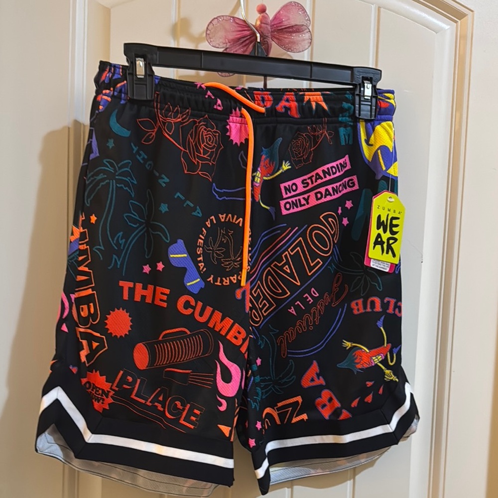 Zumba Fitness High Waist Shorts - Multicolor